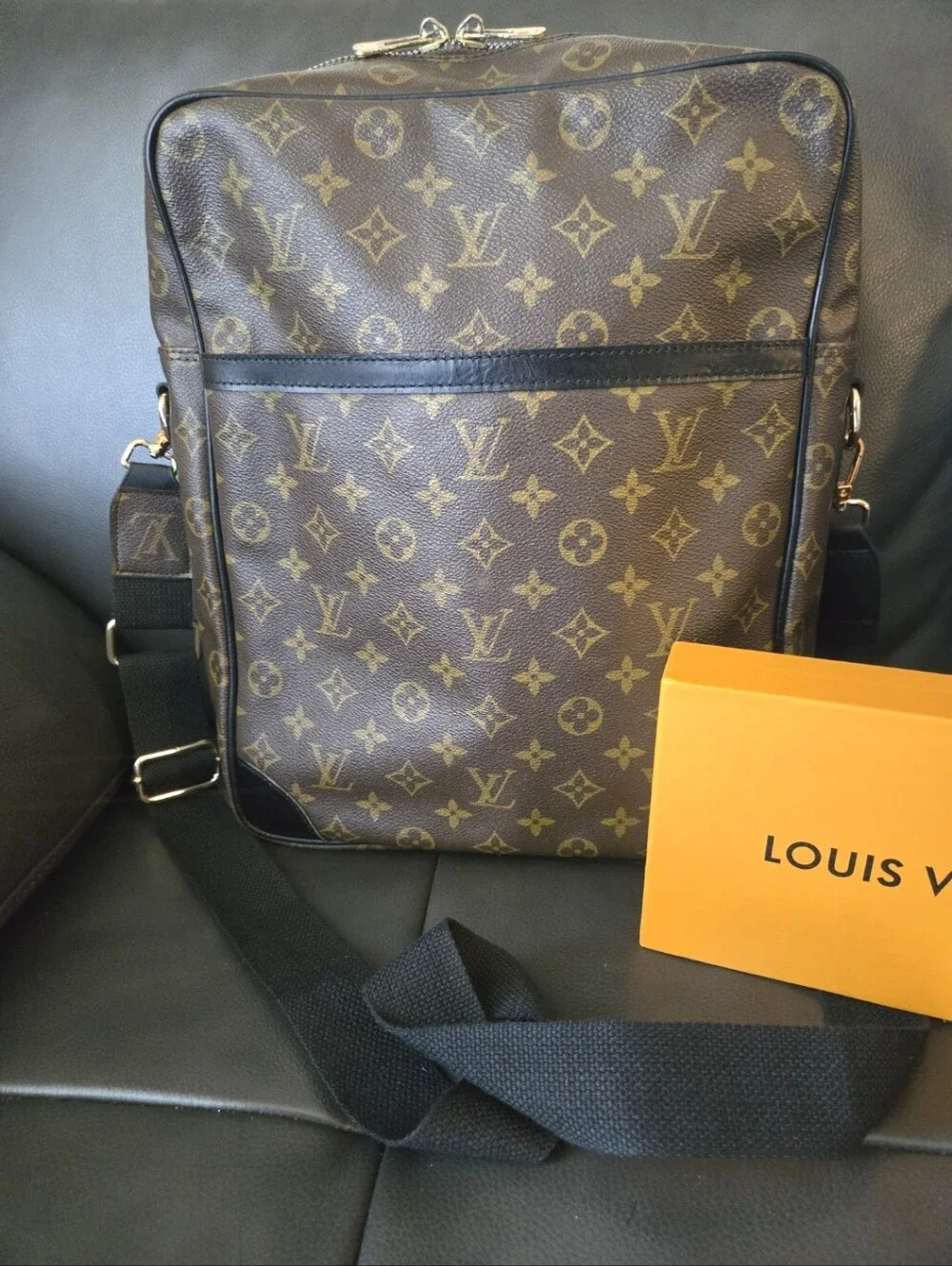 Louis Vuitton Brown Monogram Canvas Crossbody Bag
